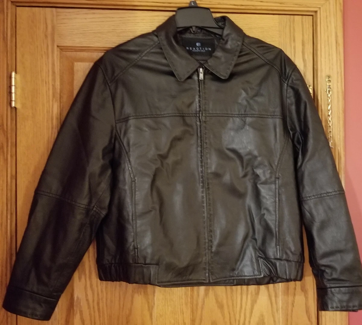 Reaction leather jacket sale