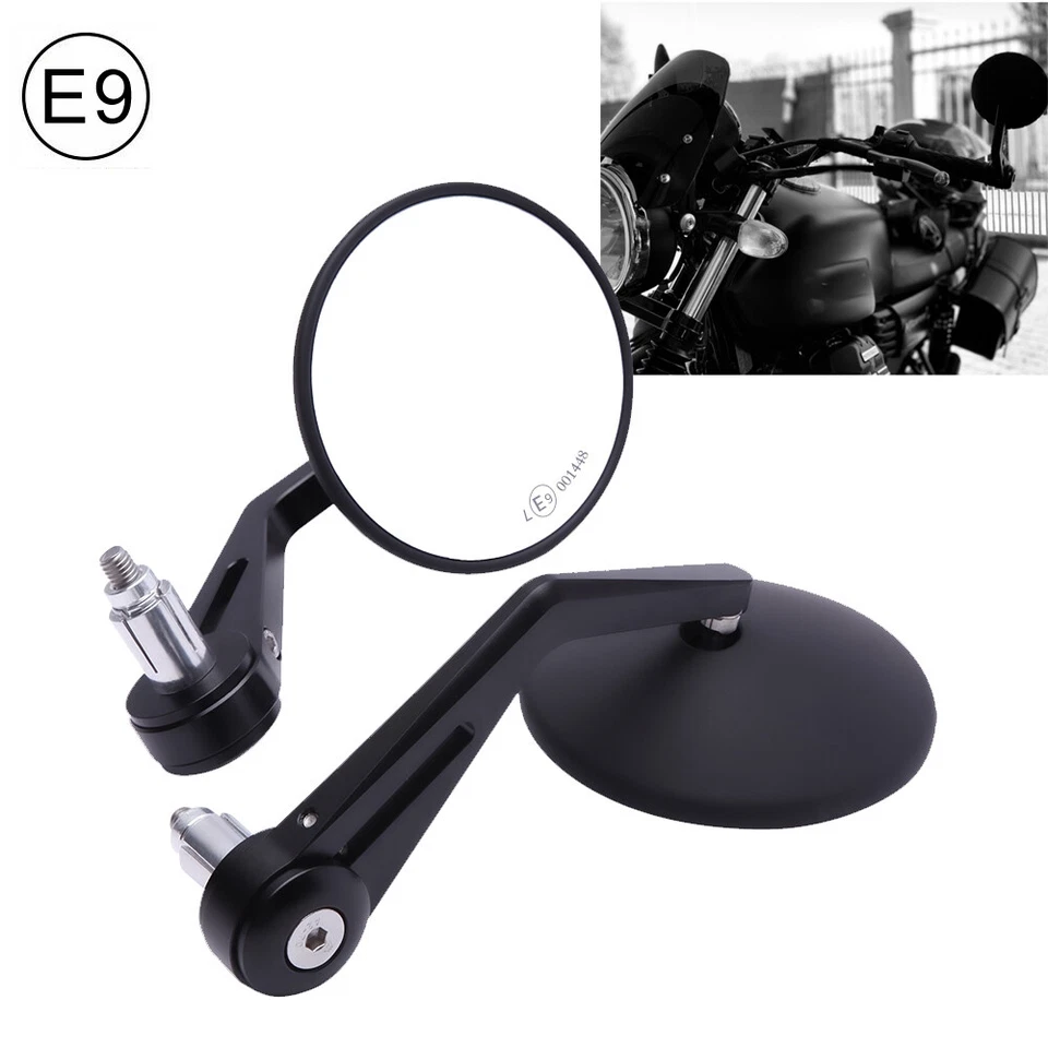 Espejos retrovisores redondos para manillar de motocicleta VESPA GTS GTV 300 7/8" Foto 3 de 4