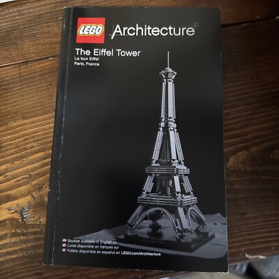 Lego ~  Instructions Manual Booklet Only ~ Architecture The Eiffel Tower
