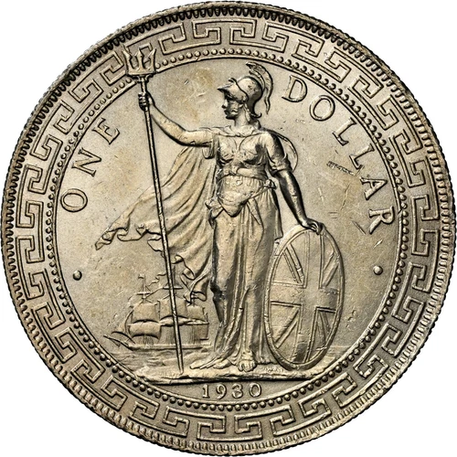 1 Trade Dollar 1930 Great Britain London NGC MS63 Silver Coin (523)