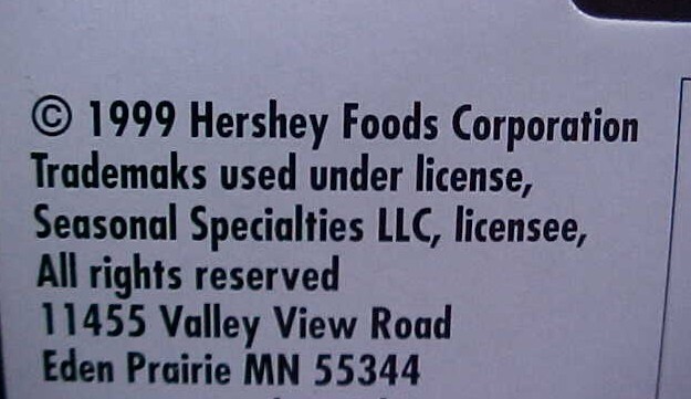 Hershey Kiss Christmas Ornament set New Sealed