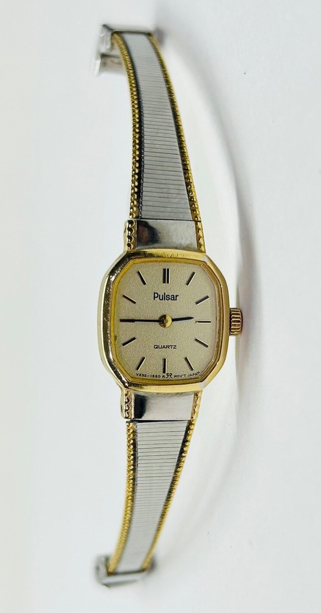 Vintage Pulsar by Seiko Quartz Gold/Silver 2-Tone Ladies