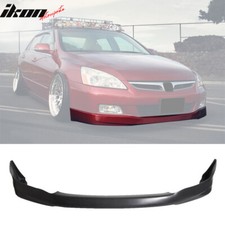 Fits 03-05 Honda Accord Sedan Hfp Style Front Bumper Lip Spoiler Unpainted Pu