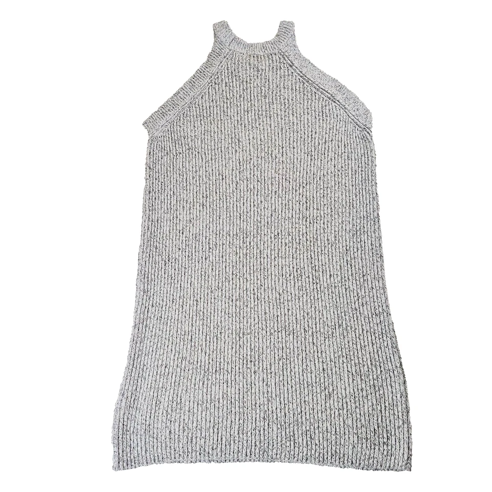 Vestido Suéter Xhilaration Juniors Grande Gris Marfil Mini Lagenlook Minimalista Foto 3 de 4