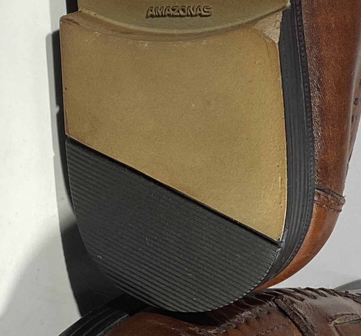 ? WOODBRIDGE Woven Leather Brown Loafer Tassels Dress Shoes  display picture 1