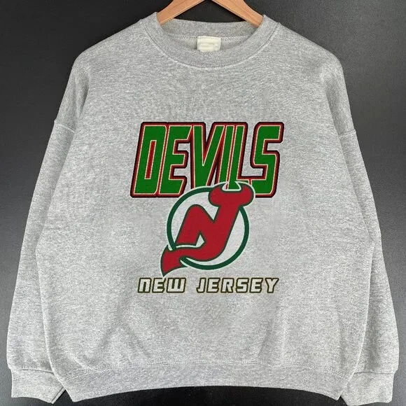 New Jersey Devils Green Retro Sweatshirt
