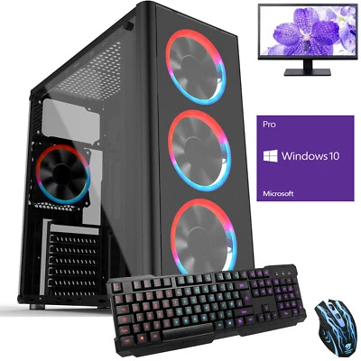 OCHW AMD 4.1 Dual Core Desktop Gaming PC Computer USB3 8GB 1TB HD Bundle2 CenR