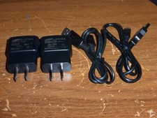 Lot of 2 Genuine Samsung ETA0U61JBE 5V 1.0A Travel Charger w/Micro USB Cable