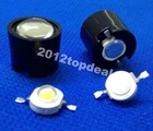 10pcs 14.5mm Black 15°Degree High LED LENS Reflector Collimator For 1W 3W 5W led