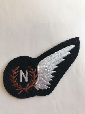ZWEITER WELTKRIEG RAF ROYAL AIR FORCE NAVIGATOR TUCH AUFNÄHER ABZEICHEN CREW WEISSER FLÜGEL N