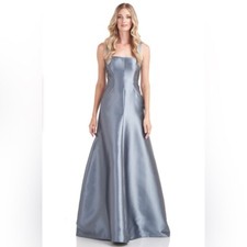 NWT- Kay Unger Tatiana Flared Gown in Nile Blue MSRP$348