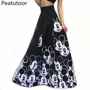 mickey mouse maxi skirt