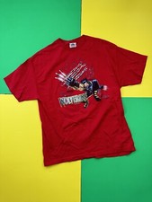 Vintage Y2k Wolverine Marvel X Men Red Graphic T-Shirt Size XL 2002 H Jackman