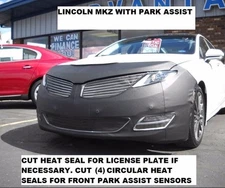 Lebra Front End Mask Cover Bra Fits 2013-2016 Lincoln MKZ with Park Assist