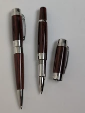 Montegrappa Limited Edition Pen Set #3867/5000 – Wood & Silver Trim