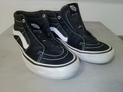 Vans Pro Classics High Top Shoes UK 7 - EU 40.5 Black & White ''Off The Wall''