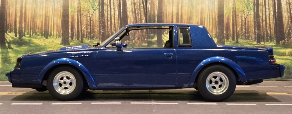 1/18 GMP 1987 Buick GNX Drag Strip 3.8 SFI Turbo Blue Diecast Model **READ** - Image 3 of 4