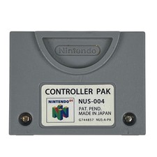 N64 Controller Pak NUS-004 OEM Official Nintendo 64 Memory Card