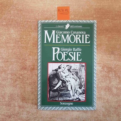 Memorien Giacomo Casanova + Gedichte Giorgio Baffo 1986 Sonzogno Erotismus