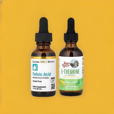 California Gold Nutrition Folinsäure + L-Theanin für Sprache & Hyperaktivität