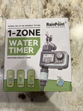 NEW RainPoint Programmable 1 Zone Water Timer - Model Number ITV105