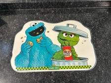 Vintage Sesame Street Placemat Interactive Double Sided Laminated Placemat