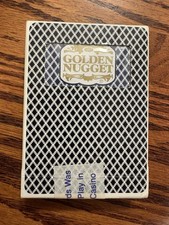 Vintage Las Vegas Casino Playing Cards - Blue - Golden Nugget - Sealed Unopened