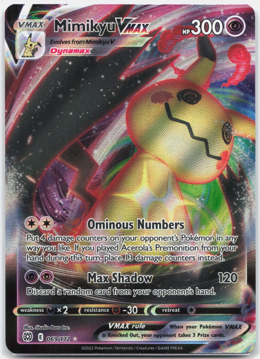 Mimikyu VMAX Pokémon TCG Cards for sale | eBay