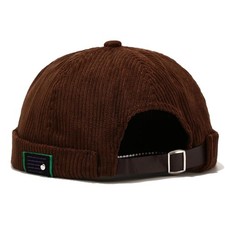 Mens Brimless Cap Cotton Docker Hat, Classic Skullcap Beanie Sailor Cap for Casu
