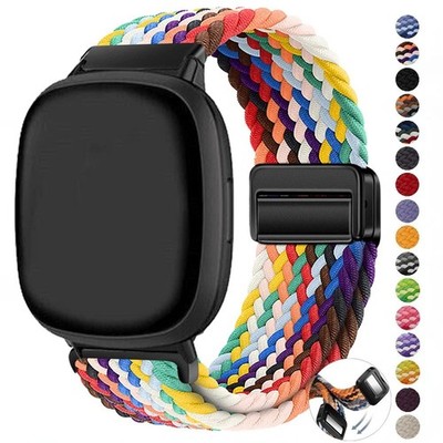 Braided Nylon Armband für Fitbit Versa 4 Versa 3 / Sense / Sense 2 Uhrenarmband