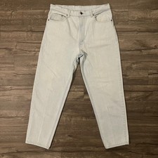Vintage Levis 550 Relaxed Fit Jeans Men's Size 38x30 Light Wash Made in USA 80s