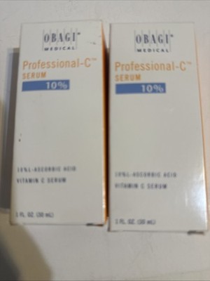 New Obagi Professional-C Serum 10% Vitamin C Antioxidant 1 oz / 30 ml Lot Of 2