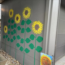 Large Flower Stencils for Wood Fence Sunflower Stencil for Painting on Walls ...