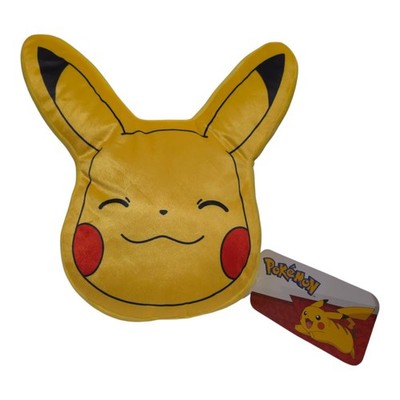 Pokémon Pikachu Gesicht Kissen Kissen Offizielle Charakterwelt Brandneu Mit Etikett