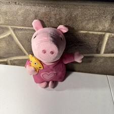 Peppa Pig Sleep N Oink Plush Stuffed Animal Toy Singing Talks Works 12" EUC