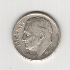 1949 S 10¢ DIME 90% SILVER TEN CENTS SAN FRANCISCO UNITED STATES OF AMERICA USA