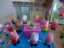 Peppa Pig Wutz Familie Evie Riesenrad Überraschungs-Ballon Neu Tierarzt Figuren