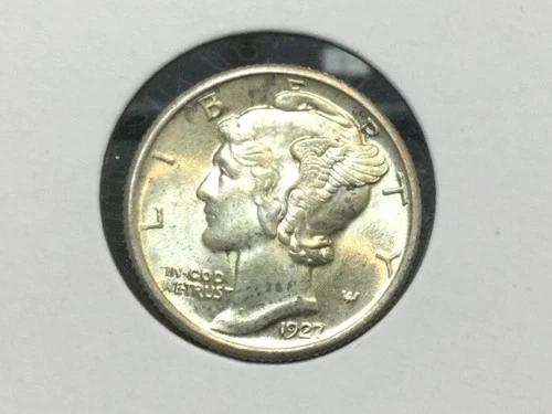 1927 Mercury Dime - Uncirculated BU - 90% Silver
