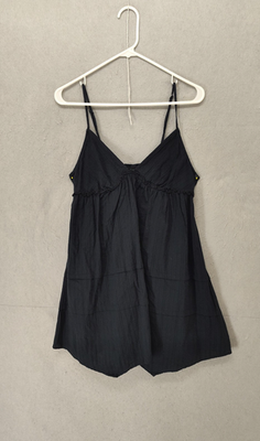 wild fable ruffle tiered black mini dress Women's Ruffle Tie Back Mini A-Line Dress