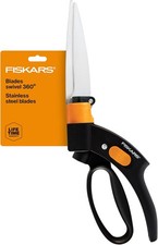 Shear Ease Grass Shears 5" Stainless Steel Blades 360-Degree Swivel Blade Plant