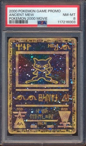 2000 POKEMON GAME PROMO ANCIENT MEW POKEMON 2000 MOVIE PSA 8!