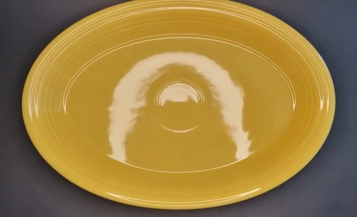 Fiestaware Sunflower Yellow Oval Platter Large 9.5"x13.5" Serving Dish Fiesta