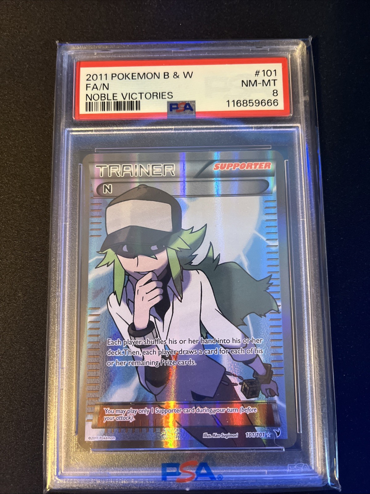 N 101/101 Full Art 2011 Noble Victories PSA 8 NM