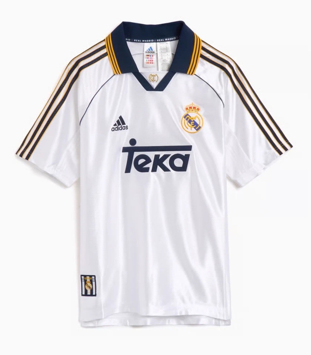 Adidas Real Madrid 99/00 Men's Home Jersey White Size M JJ3801