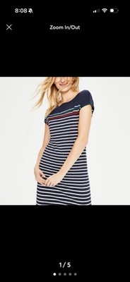 Boden Paulina Striped Tshirt Dress Women's