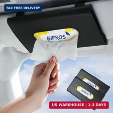 Car Tissue Holder for Visor 2 Pack, Tissue Organizer for Cars with Lotion Facial