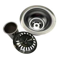Cantrio DS-005 Stainless Steel Sink Basket Strainer Kit Kitchen