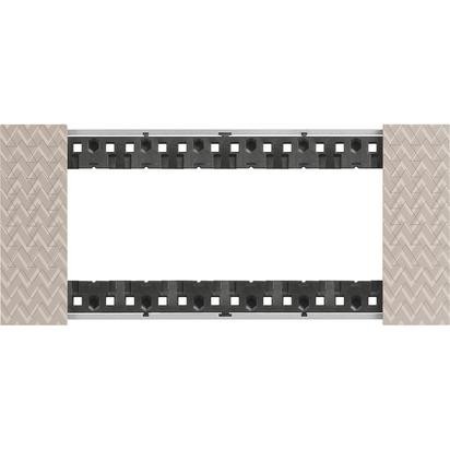 Placca 6P Optic Living Now ( BTICINO cod. KA4806MM )