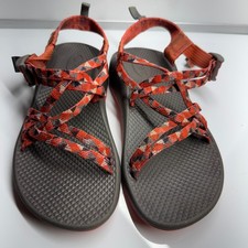 Chaco Z Sandals Womens Orange Multi Color Strappy Comfort Sport Size 5
