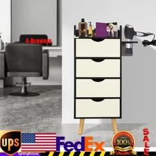 4-Layer Salon Storage Cabinet,Beauty Barber Salon Hair Stylist Station Table